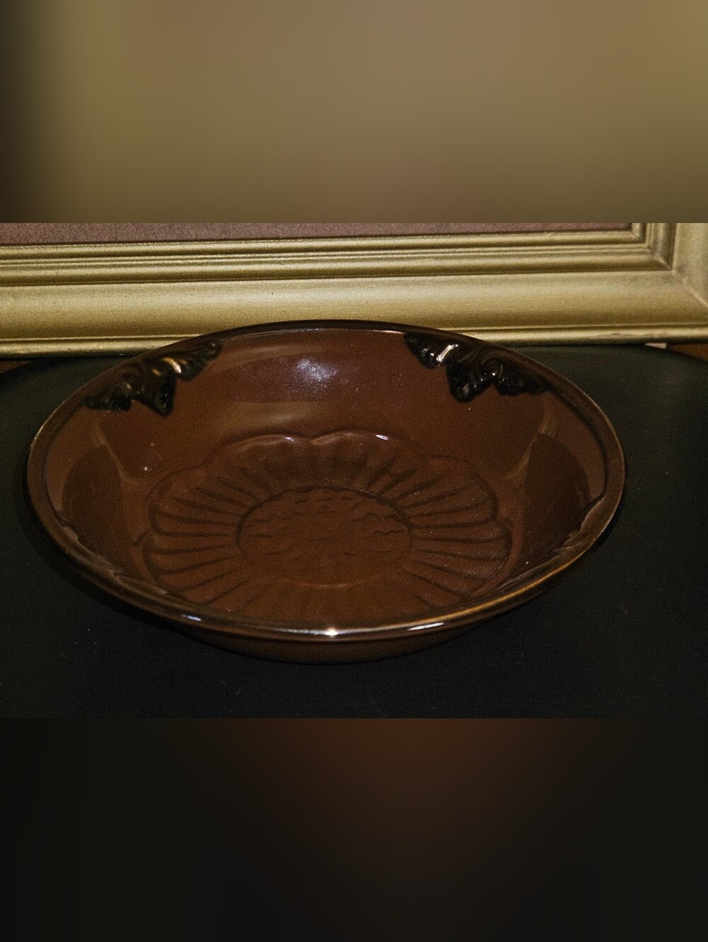 Brown Decorative Ceramic Serving Bowl